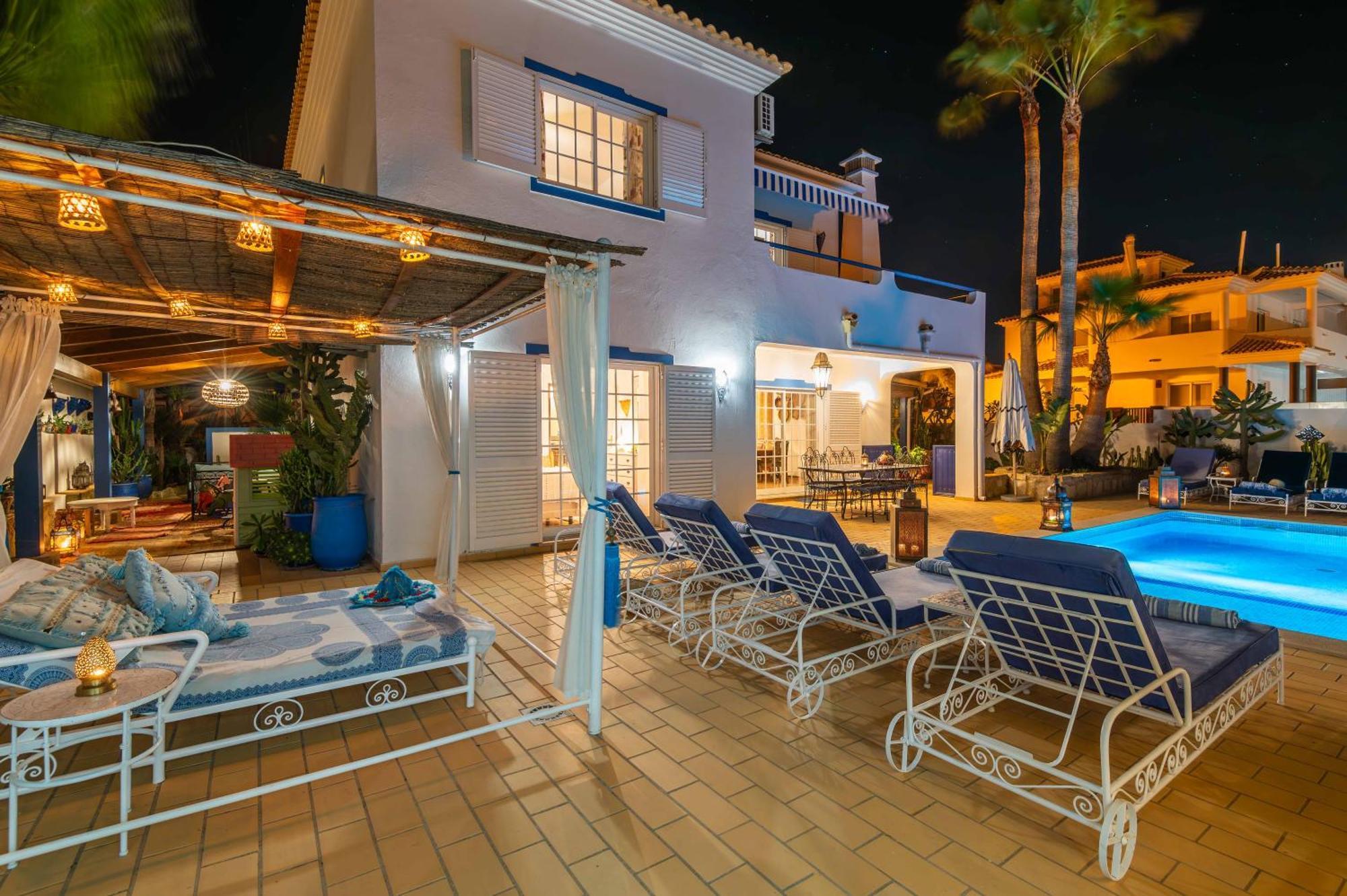 Villa Oasis Gale - Luxury Villa With Private Pool, Ac, Free Wifi, 5 Min From The Beach 阿尔布费拉 外观 照片